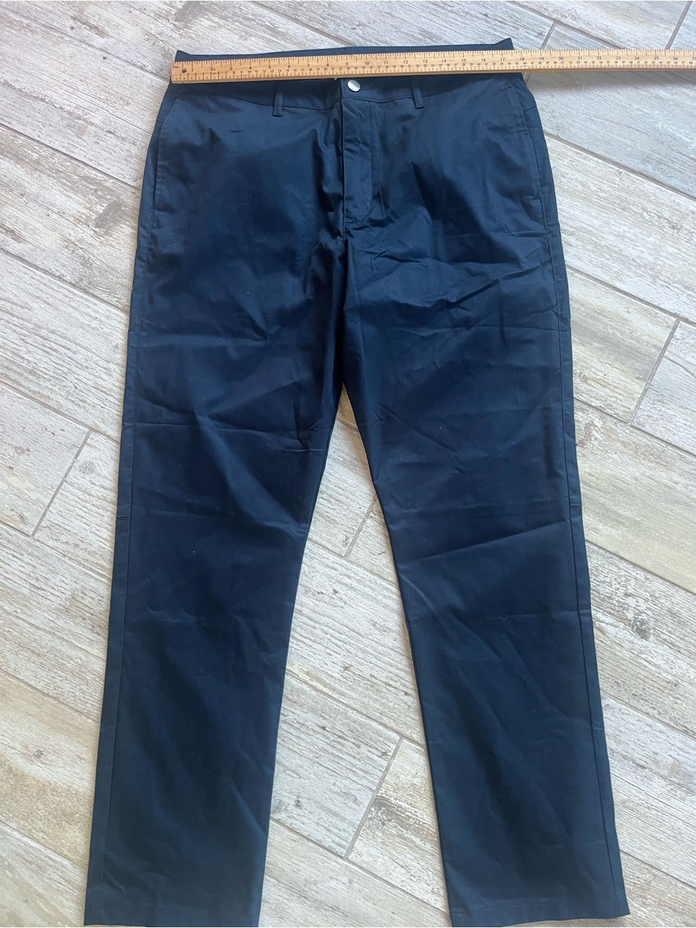 Men's Navy Pants - Classic Straight Fit